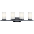 Kichler Lighting Crosby 4 Light Vanity Light Black
