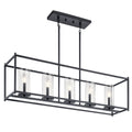 Kichler Lighting Crosby 5 Light Linear Chandelier Black