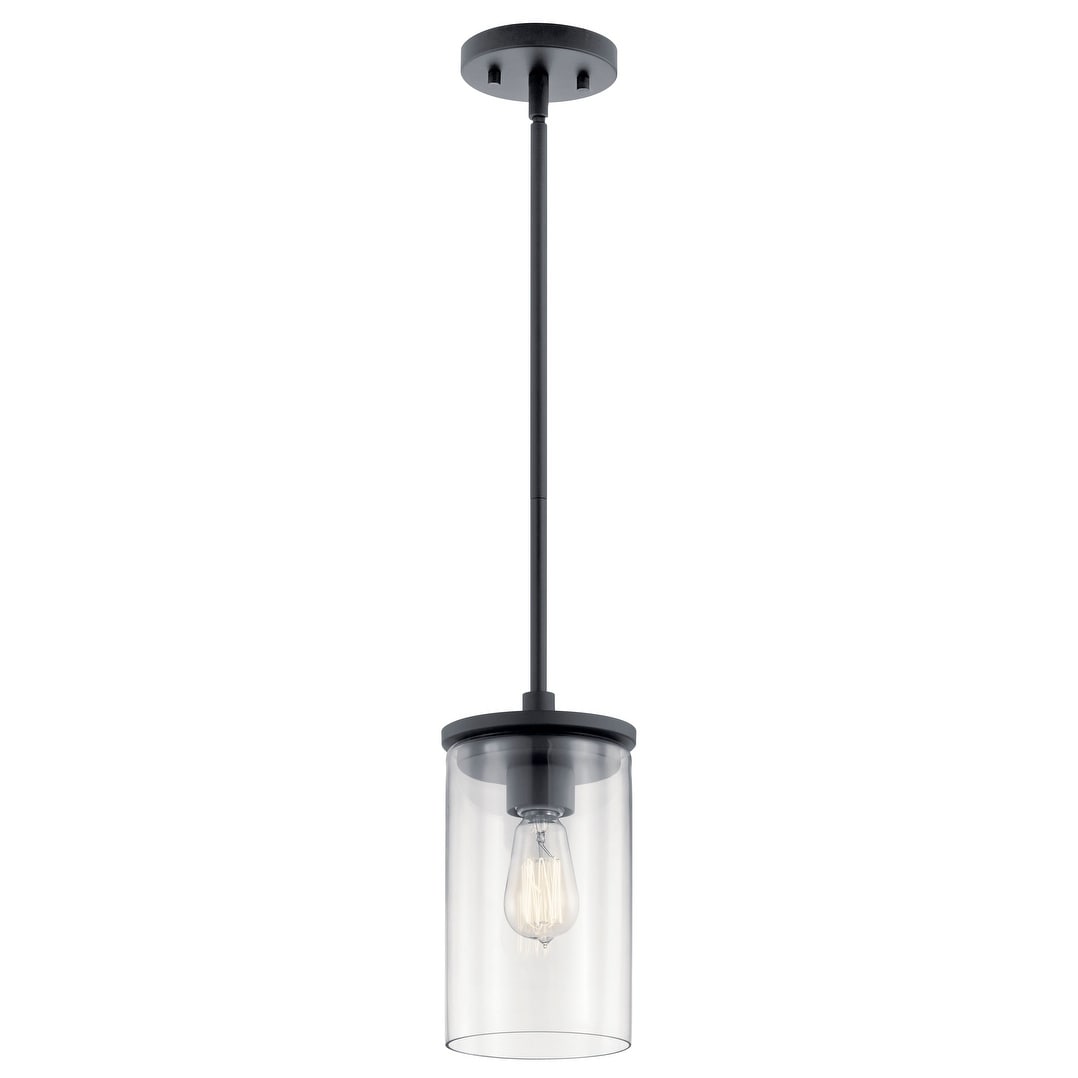 Kichler Lighting Crosby Black 1 Light Mini Pendant