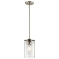 Strick Bolton Marclay 1 Light Brushed Nickel Mini Pendant