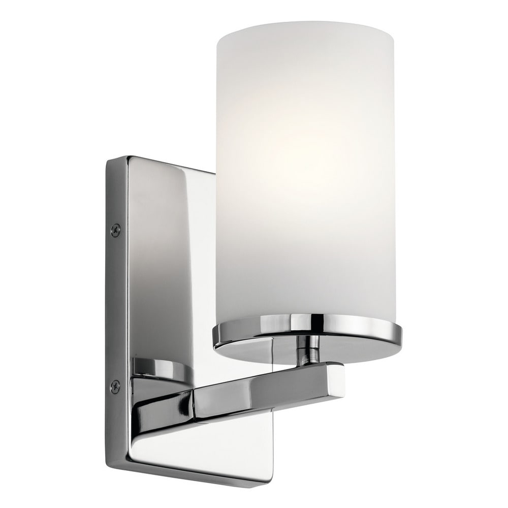 Silver Orchid Geniat 1 Light Chrome Wall Sconce