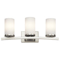 Copper Grove Bonaparte 3 Light Brushed Nickel Bath Vanity Light
