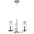 Strick Bolton Marclay 3 Light Brushed Nickel Chandelier Semi Flush Mount