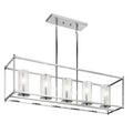 Strick Bolton Marclay Chrome Finish 5 Light Linear Chandelier