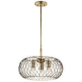 Kichler Lighting Devin Collection 3 Light Natural Brass Pendant