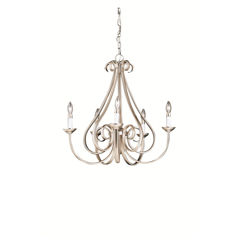 Copper Grove Rocklea 5 Light Brushed Nickel Chandelier