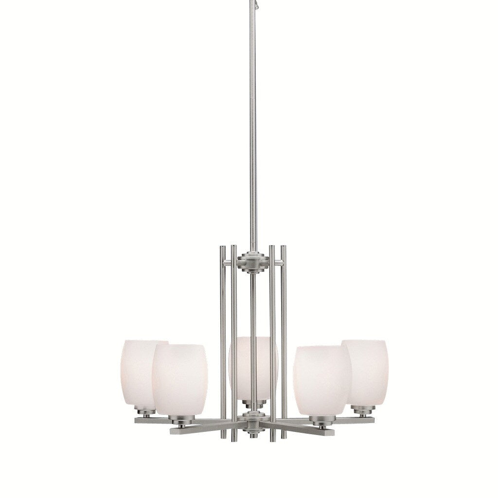 Kichler Lighting Eileen Collection 5 Light Brushed Nickel Chandelier
