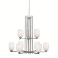 Kichler Lighting Eileen Collection 9 Light Brushed Nickel Chandelier