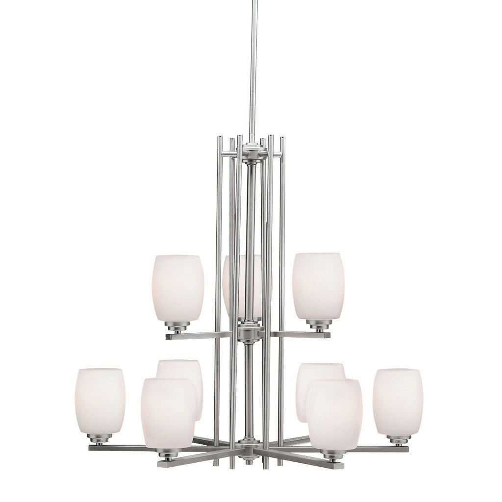 Kichler Lighting Eileen Collection 9 Light Brushed Nickel Chandelier