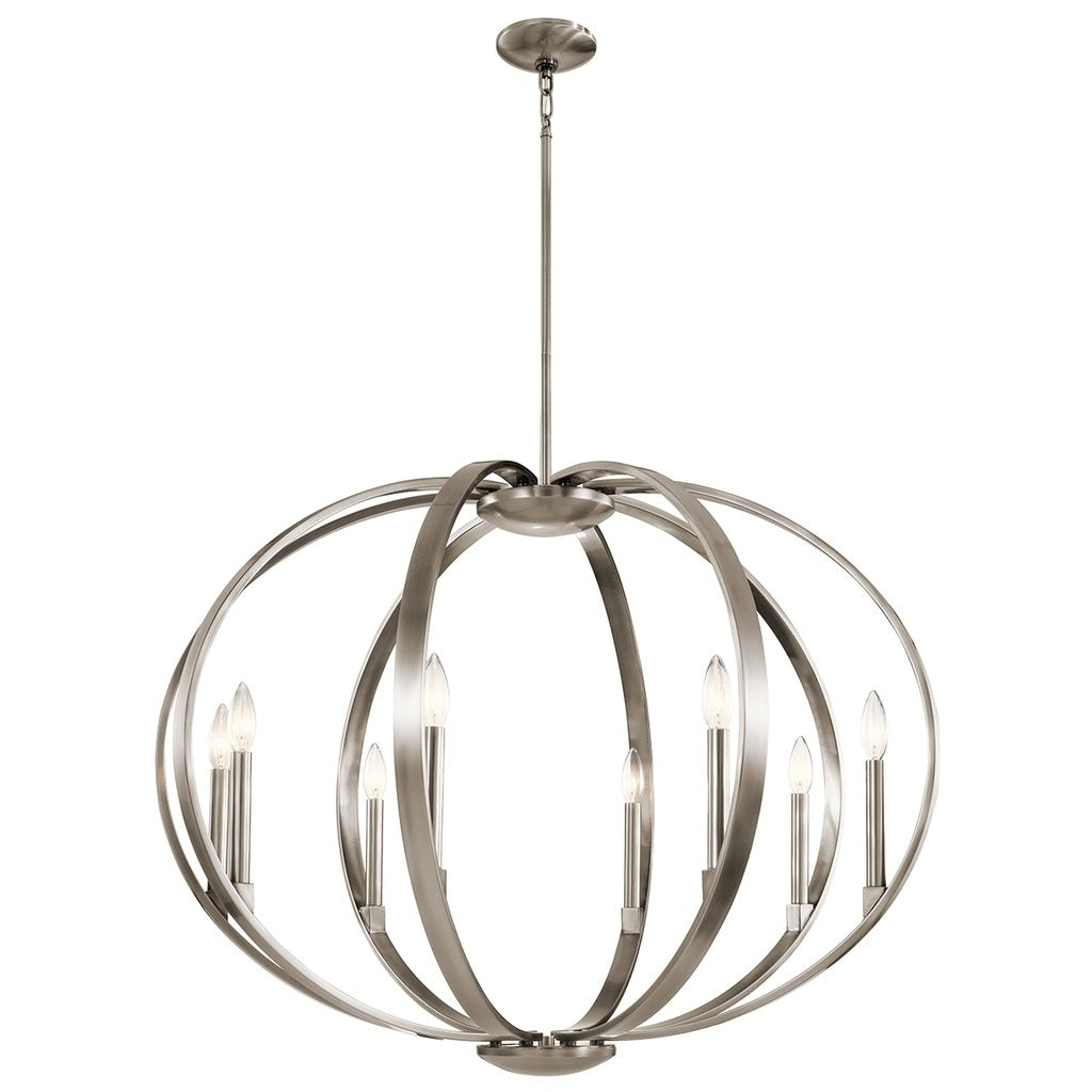 Kichler Lighting Elata Collection 8 Light Classic Pewter Chandelier Pendant Classic Pewter