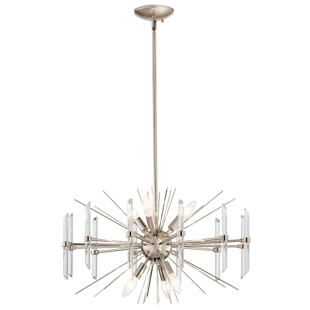 Kichler Lighting Eris Collection 6 Light Polished Nickel Chandelier Polished Nickel
