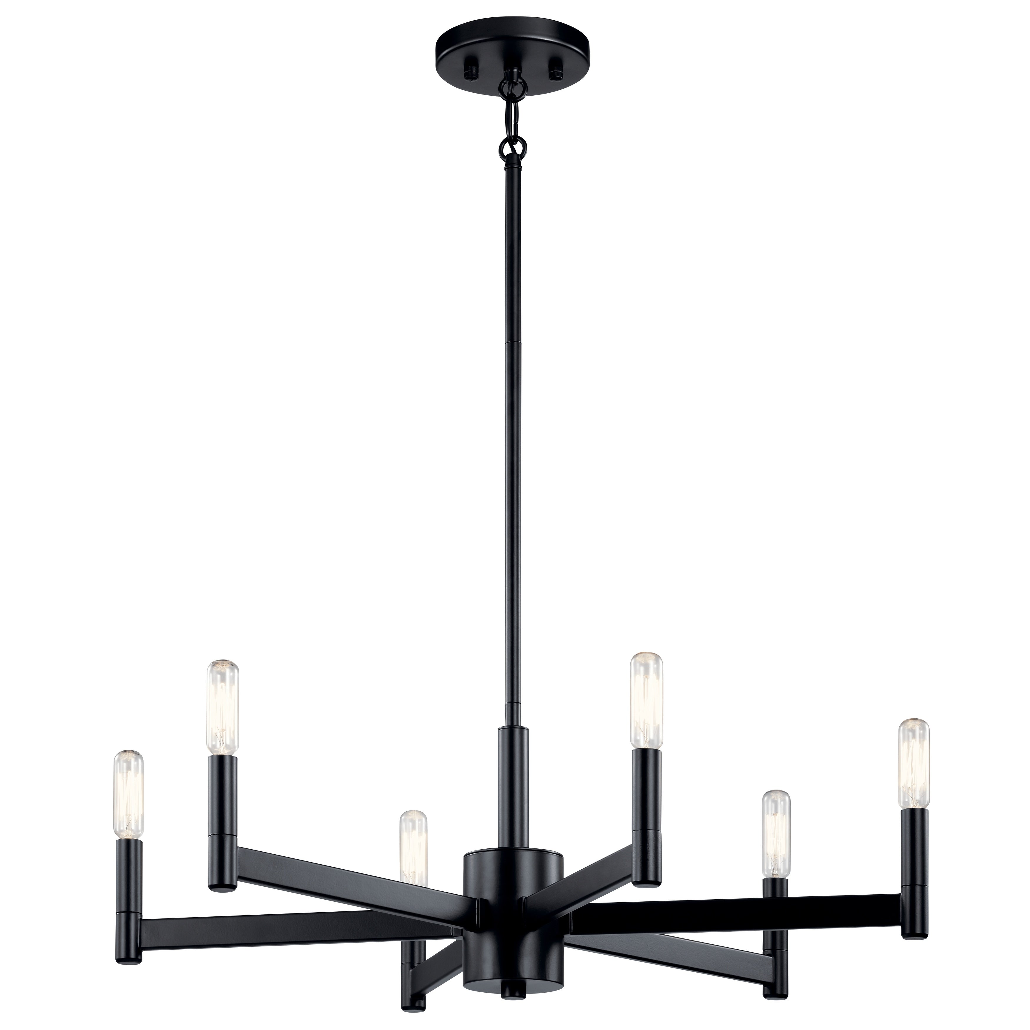 Kichler Lighting Erzo 6 Light Chandelier Black