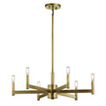 Kichler Lighting Erzo Collection 6 Light Natural Brass Chandelier