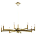 Kichler Lighting Erzo Collection 8 Light Natural Brass Chandelier