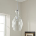 Kichler Lighting Everly Collection 1 Light Chrome Pendant 8.75 Inch Diameter
