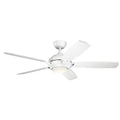 Kichler Lighting Geno Collection 54 Inch Matte White Led Ceiling Fan