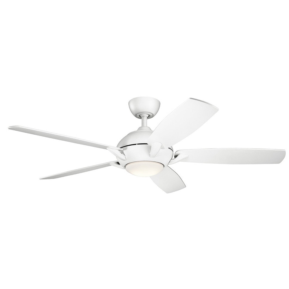 Kichler Lighting Geno Collection 54 Inch Matte White Led Ceiling Fan