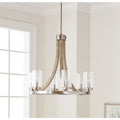 Kichler Lighting Grand Bank Collection 6 Light Distressed Antique Gray Chandelier