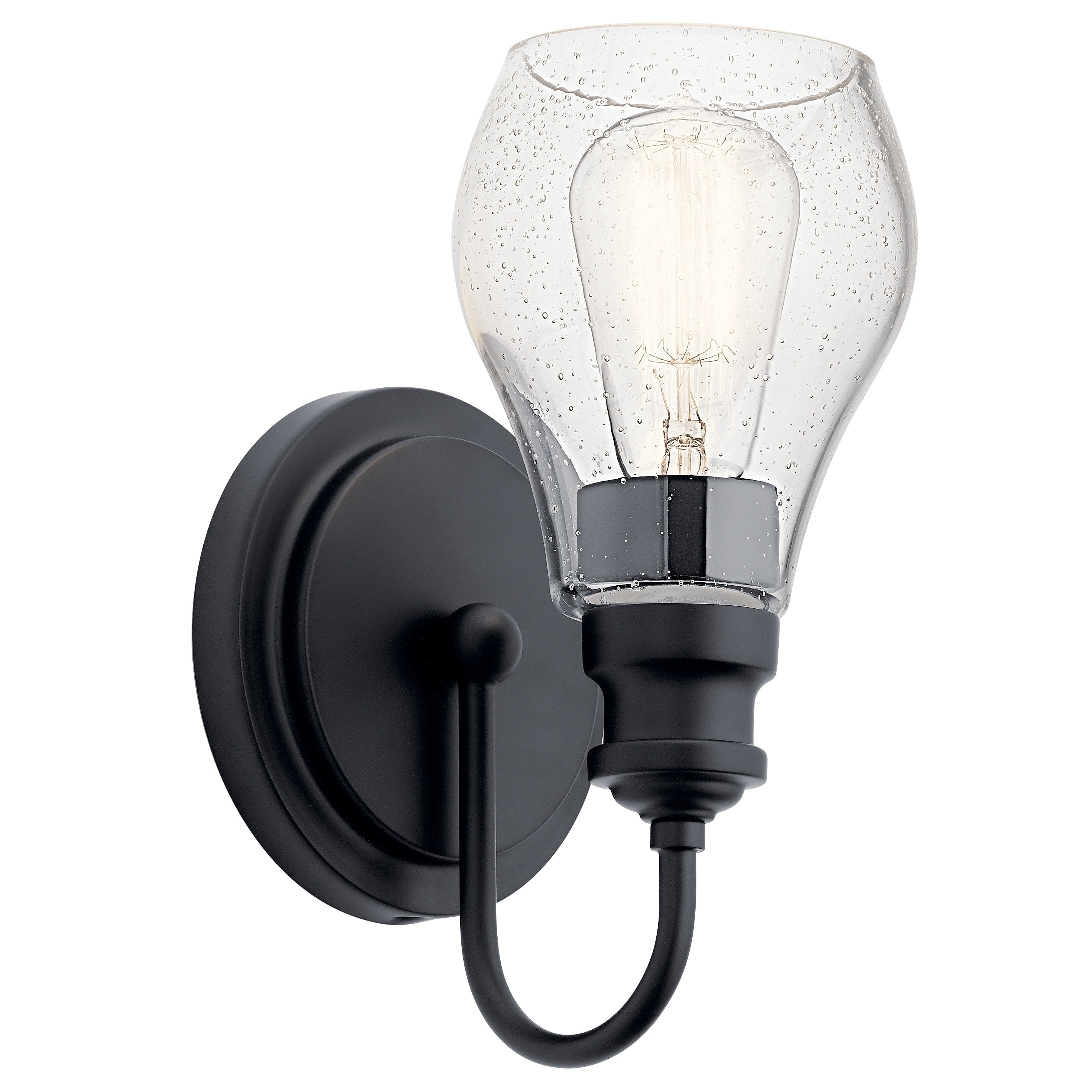Kichler Lighting Greenbrier 1 Light Wall Sconce Black