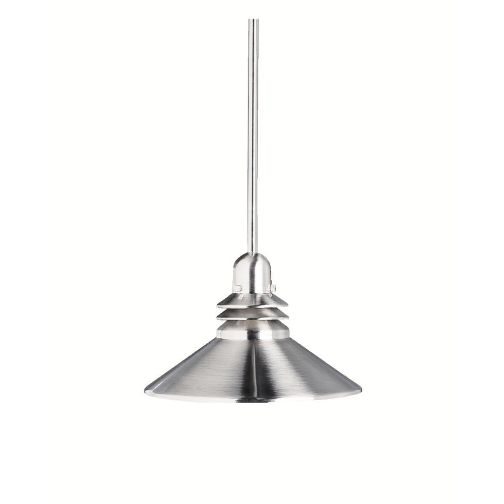 Kichler Lighting Grenoble Collection 1 Light Brushed Nickel Mini Pendant