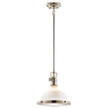Kichler Lighting Hatteras Bay Collection 1 Light Polished Nickel Pendant