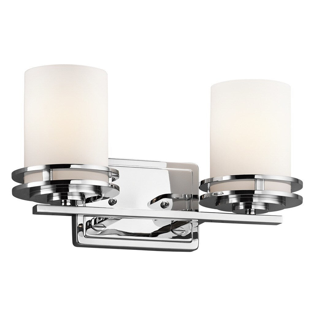 Kichler Lighting Hendrik Collection 2 Light Chrome Bath Vanity Light