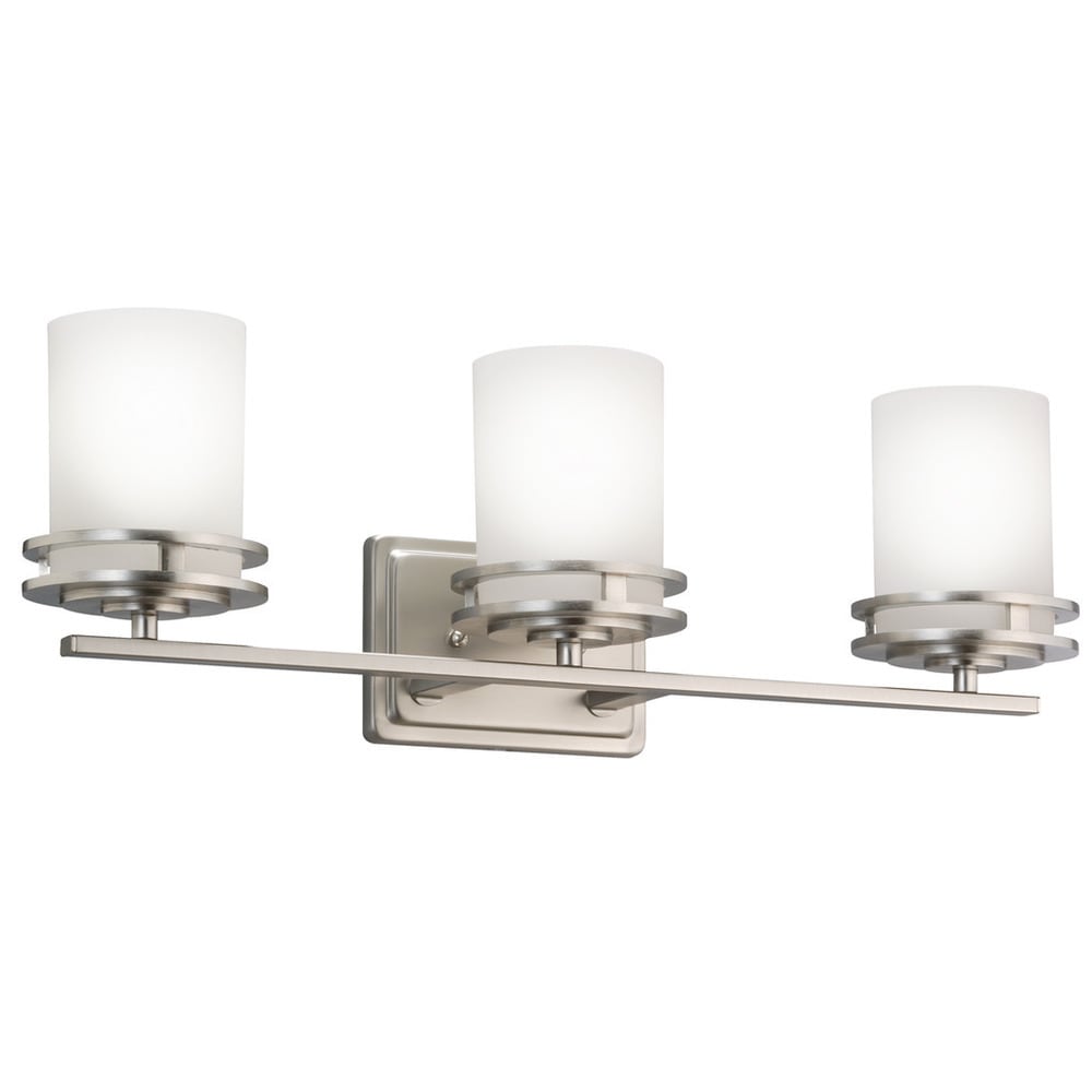 Kichler Lighting Hendrik Collection 3 Light Brushed Nickel Bath Vanity Light