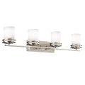 Kichler Lighting Hendrik Collection 4 Light Brushed Nickel Bath Vanity Light
