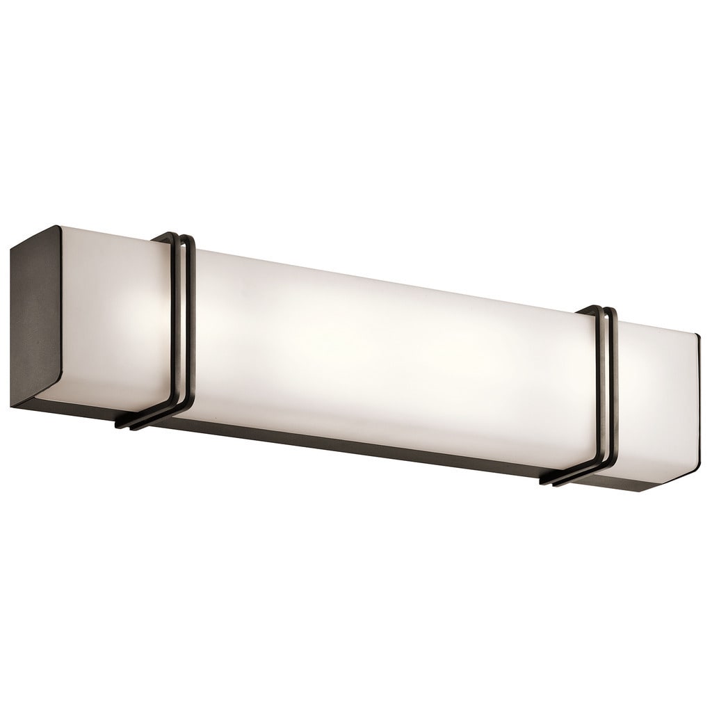 Kichler Lighting Impello Collection 24 Inch Olde Bronze Led Linear Bath Vanity Light