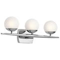 Kichler Lighting Jasper Collection 3 Light Chrome Halogen Bath Vanity Light