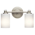 Strick Bolton Nemon 2 Light Brushed Nickel Bath Vanity Light