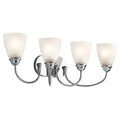 Kichler Lighting Jolie Collection 4 Light Chrome Bath Vanity Light