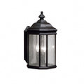 Kichler Lighting Kirkwood Collection 3 Light Black Outdoor Wall Sconce
