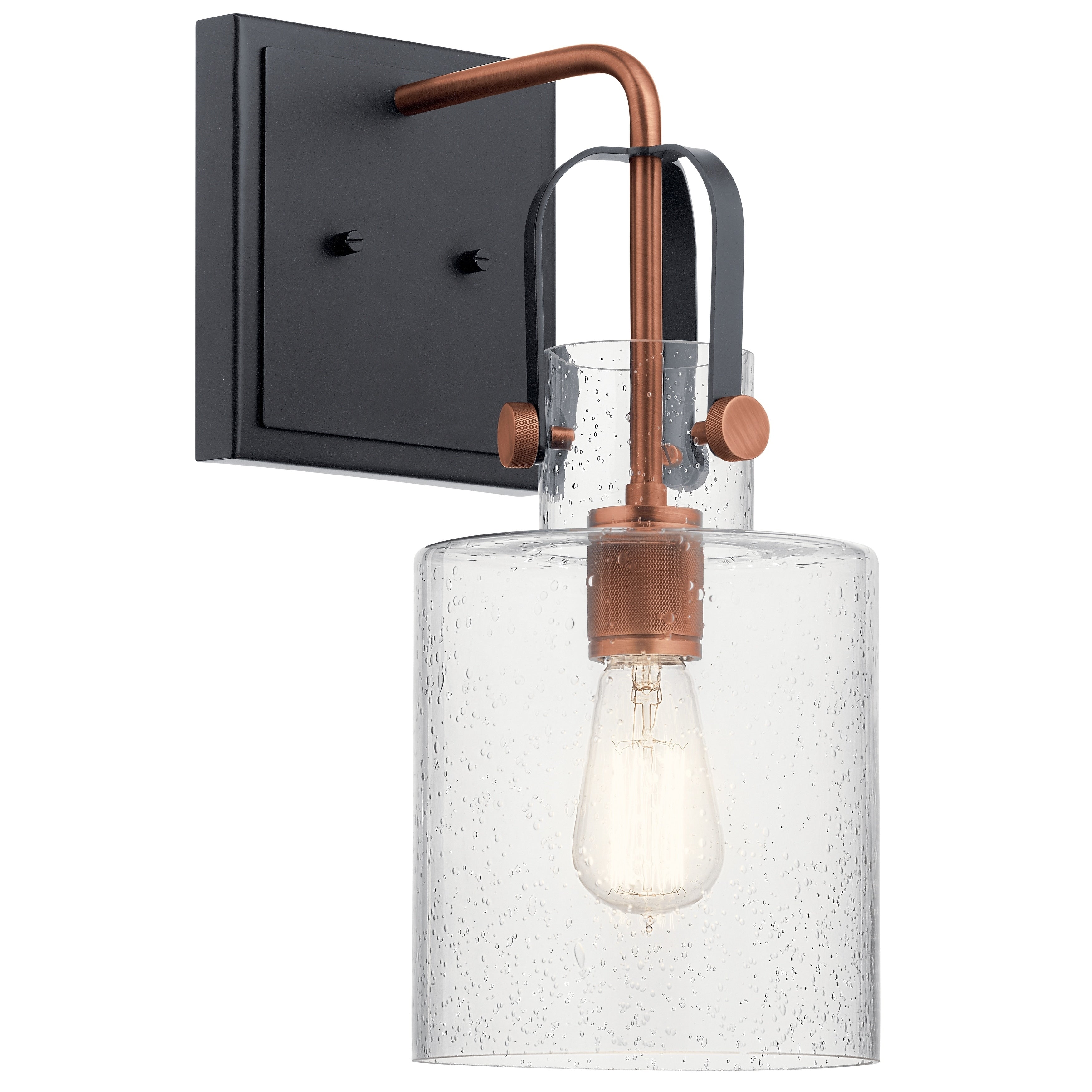 Kichler Lighting Kitner 16.5 In 1 Light Wall Sconce Antique Copper