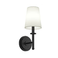 Kichler Lighting Kleine 1 Light Wall Sconce With White Linen Shade 14