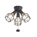 Kichler Lighting Led Industrial 3 Light Fixture Distressed Black