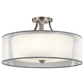 Kichler Lighting Lacey Collection 5 Light Antique Pewter Semi Flush Mount