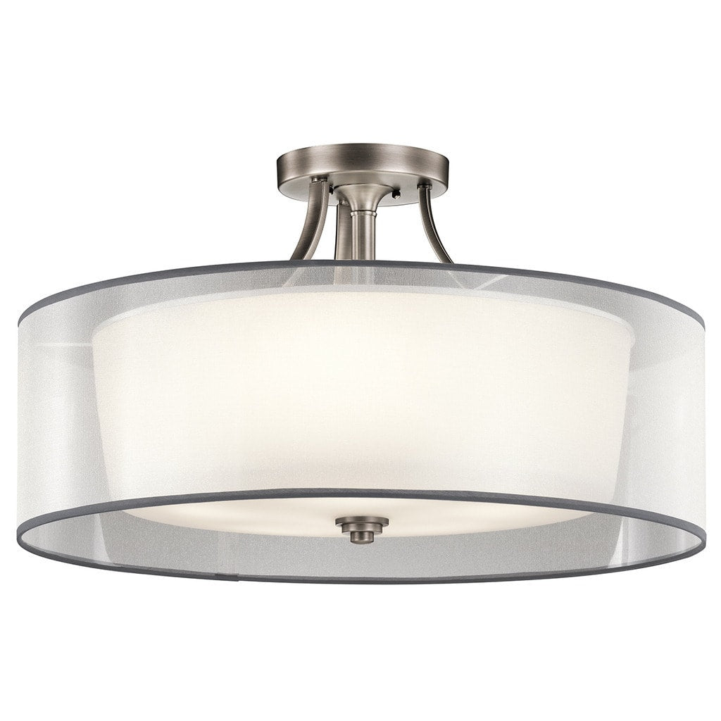Kichler Lighting Lacey Collection 5 Light Antique Pewter Semi Flush Mount