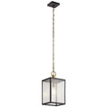 Kichler Lighting Lahden 1 Light Pendant Semi Flush Weathered Zinc