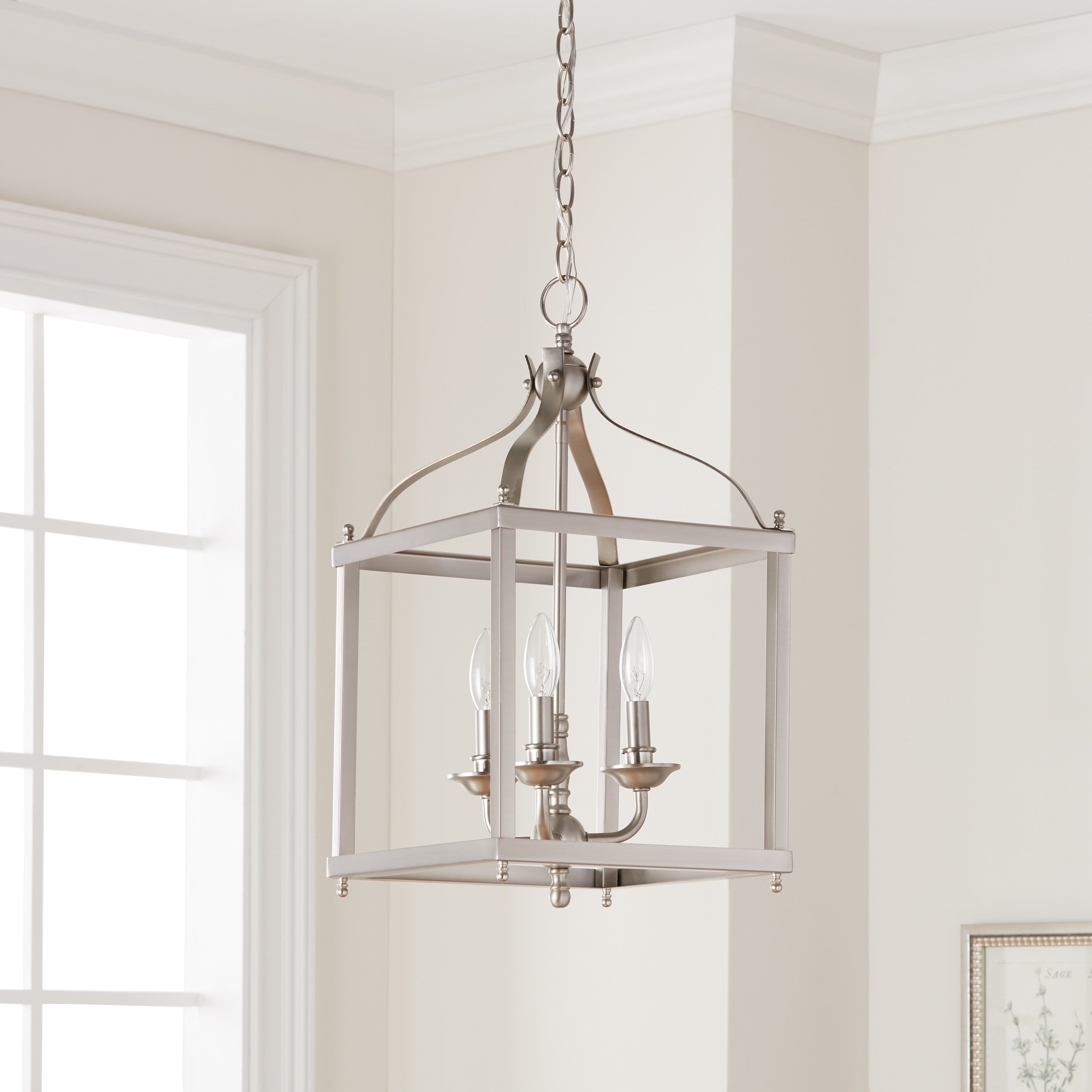 Kichler Lighting Larkin Collection 3 Light Brushed Nickel Pendant