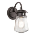 Kichler Lighting Lyndon Collection 1 Light Architectural Bronze Outdoor Wall Lantern