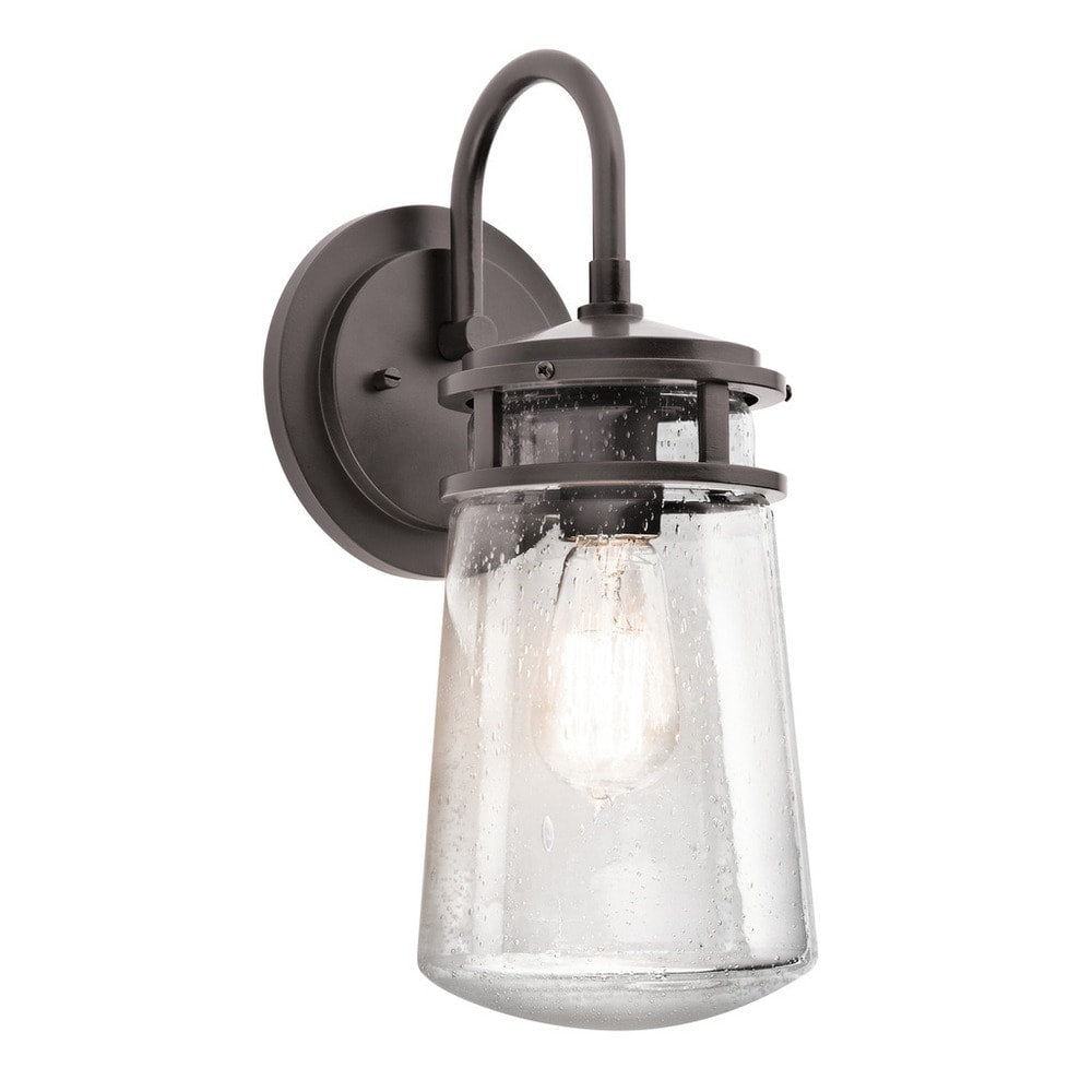 Kichler Lighting Lyndon Collection 1 Light Architectural Bronze Outdoor Wall Lantern