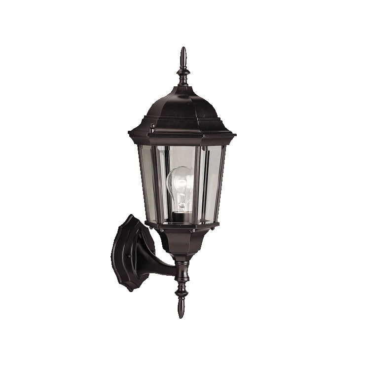 Gracewood Hollow Lleshanaku 1 Light Black Outdoor Wall Lantern