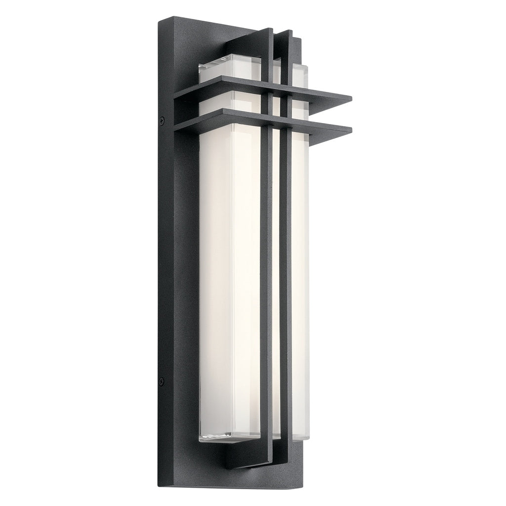 Kichler Lighting Manhattan Collection 1 Light Textured Black Outdoor Led Wall Sconce