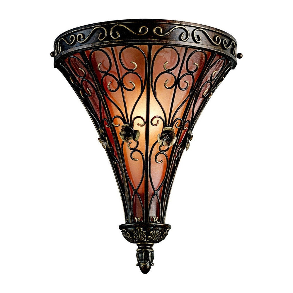Kichler Lighting Marchesa Collection 1 Light Terrene Bronze Wall Sconce