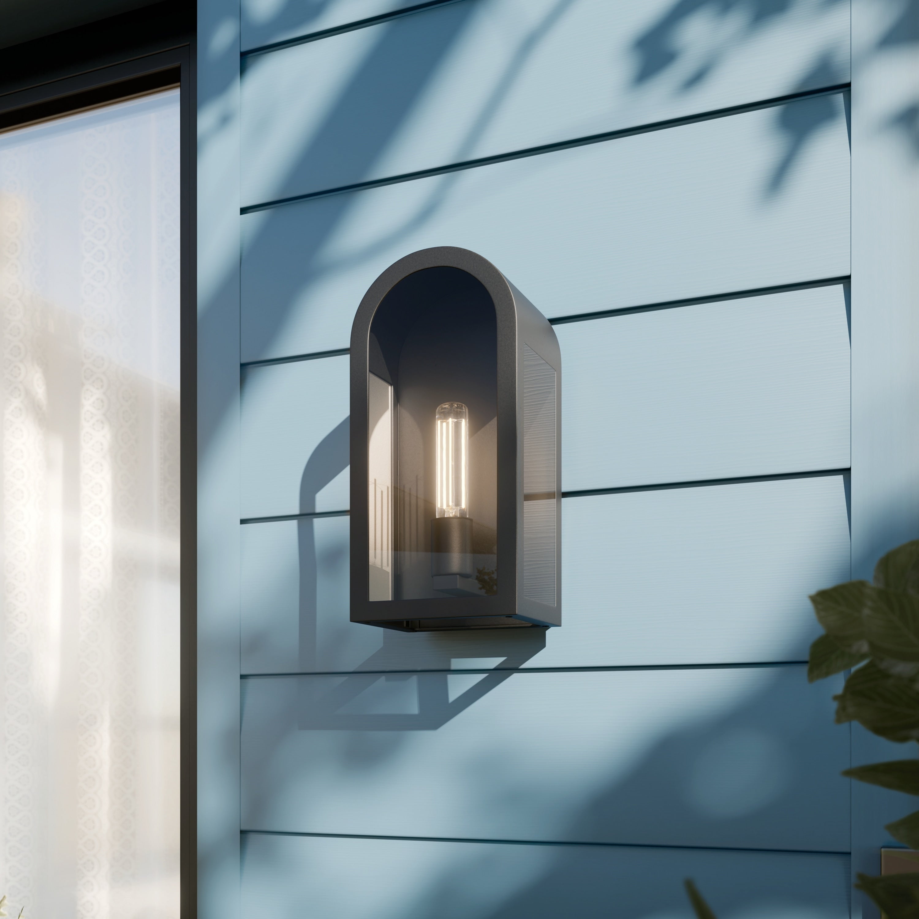 Kichler Lighting Marea Outdoor Wall Light With Clear Glass
