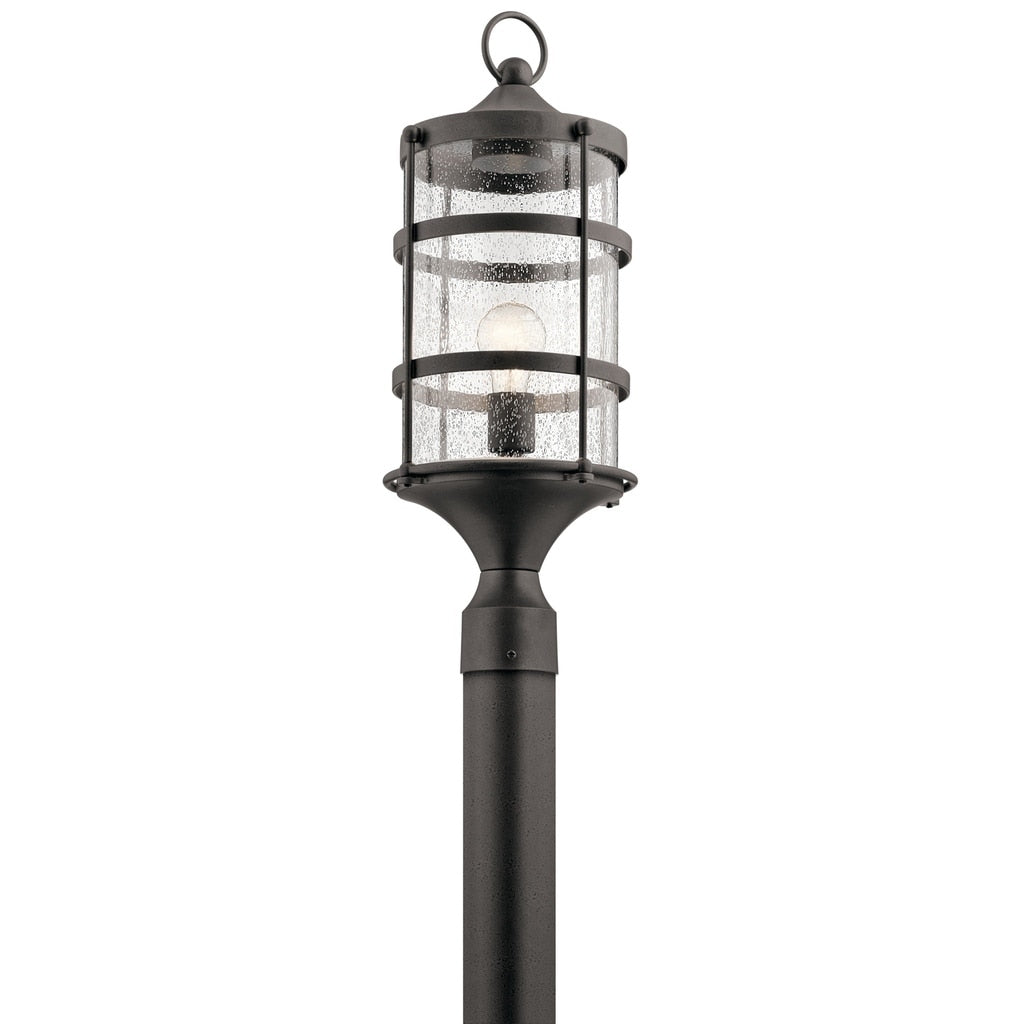 Kichler Lighting Mill Lane Collection 1 Light Anvil Iron Outdoor Post Mount