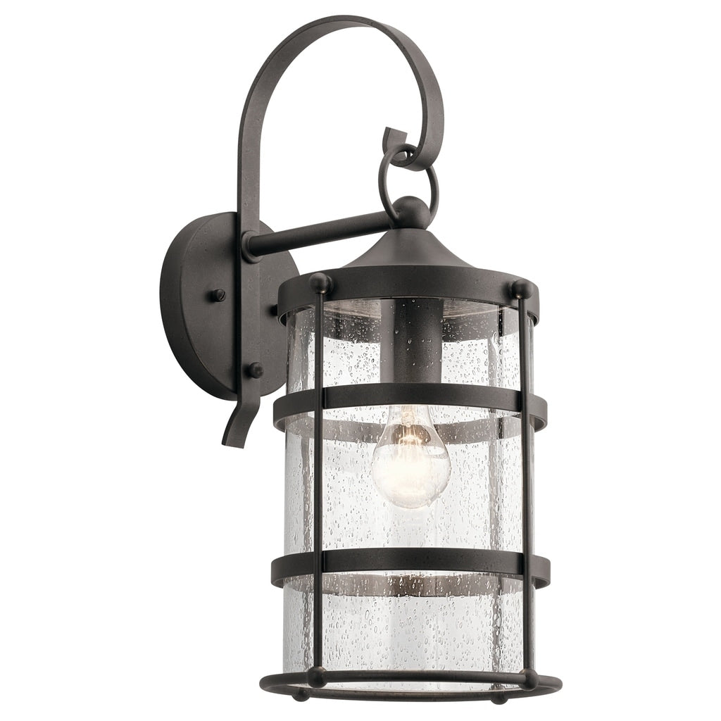 Kichler Lighting Mill Lane Collection 1 Light Anvil Iron Outdoor Wall Lantern