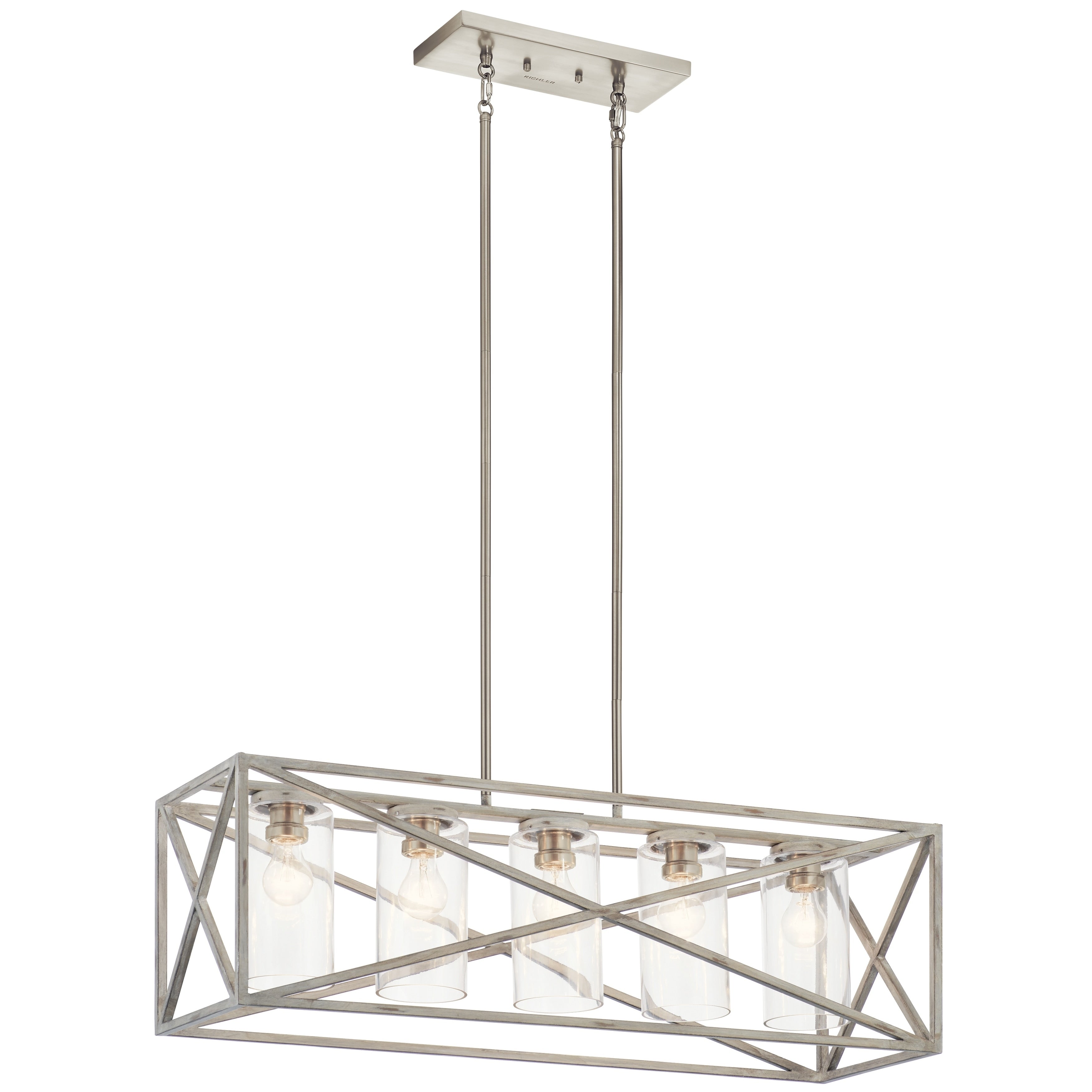 Kichler Lighting Moorgate 5 Light Chandelier Distressed Antique White