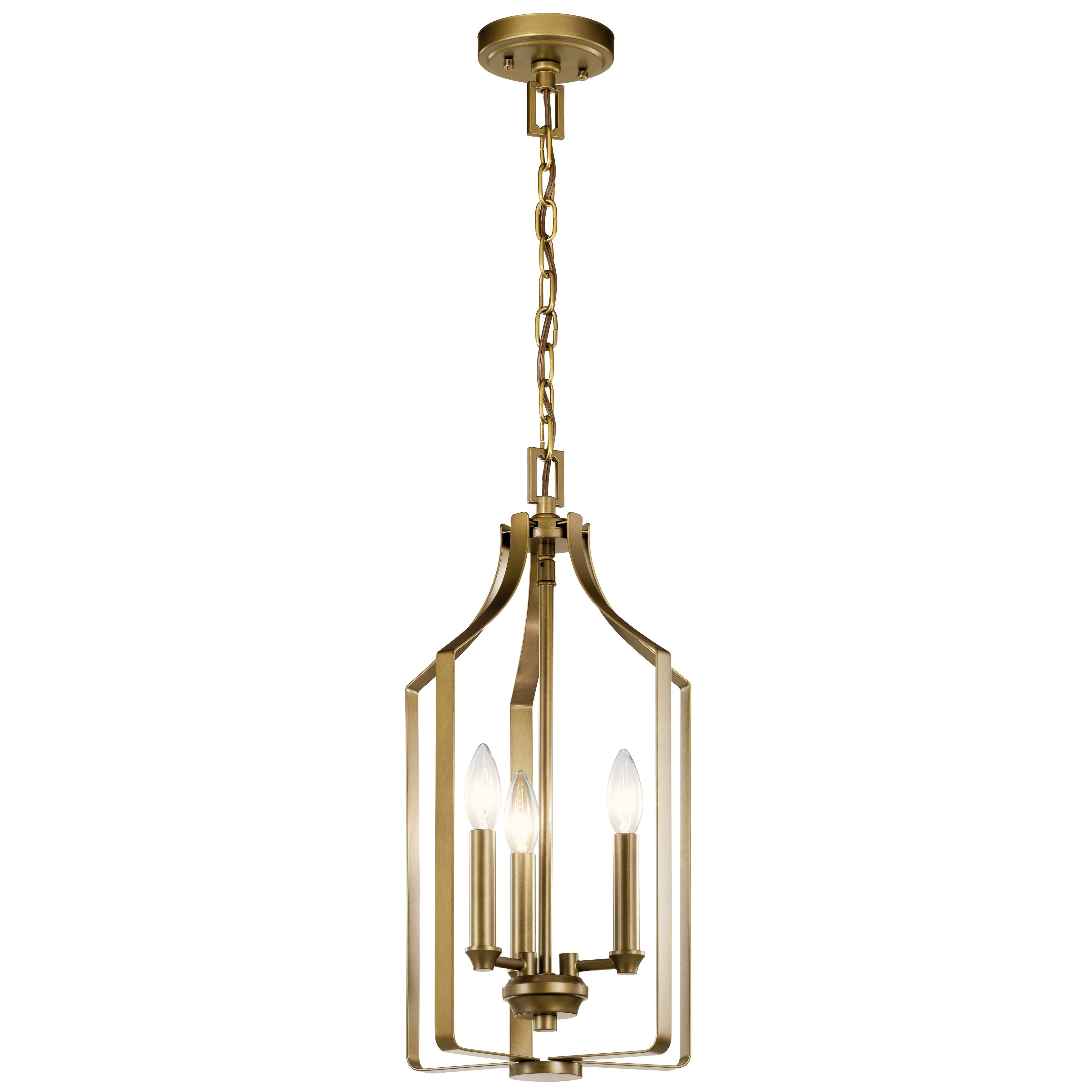 Kichler Lighting Morrigan 3 Light Indoor Pendant Natural Brass